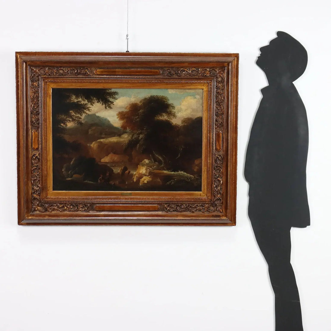 Antique Painting Landscape with Figures Oil on Canvas '700-'800 | Art | Antique Painting