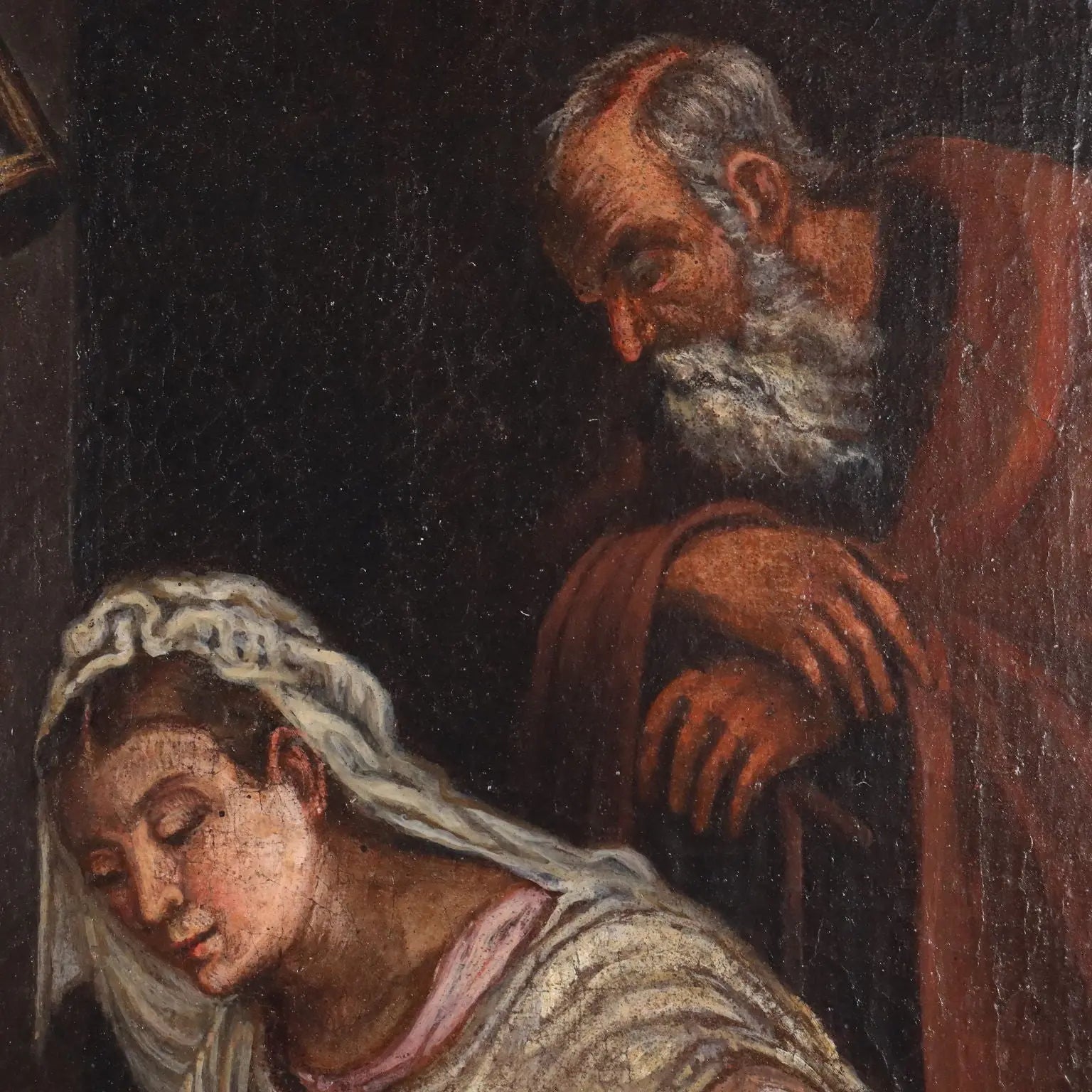 Antique Painting Workshop of Francesco Bassano Italy XVI Century - Nativity | Art | Antique Painting