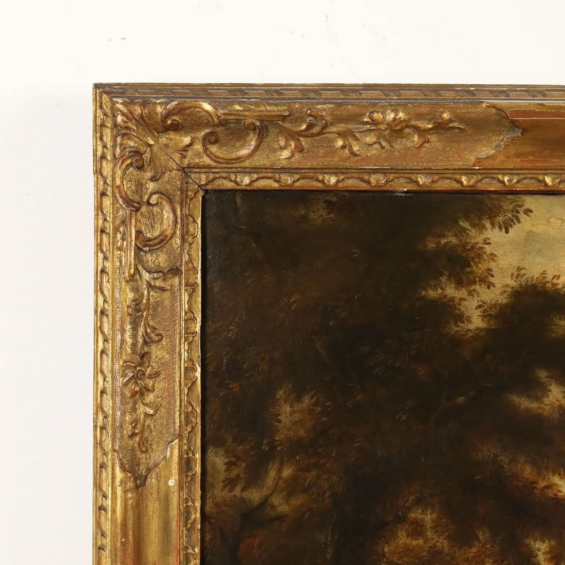 Antique Painting Landscape with Stream Mill XVIII Century | Art | Antique Painting