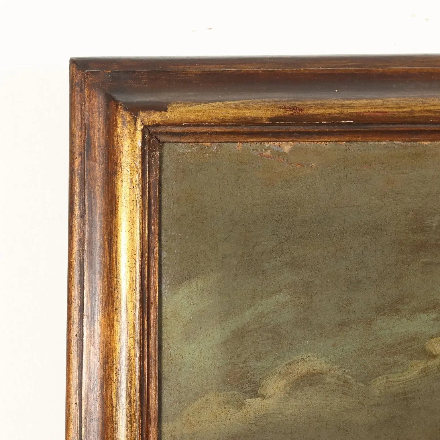 Antique Painting Influence of Marco Ricci Winter Landscape '700 - Winter Landscape with Figures | Art | Antique Painting