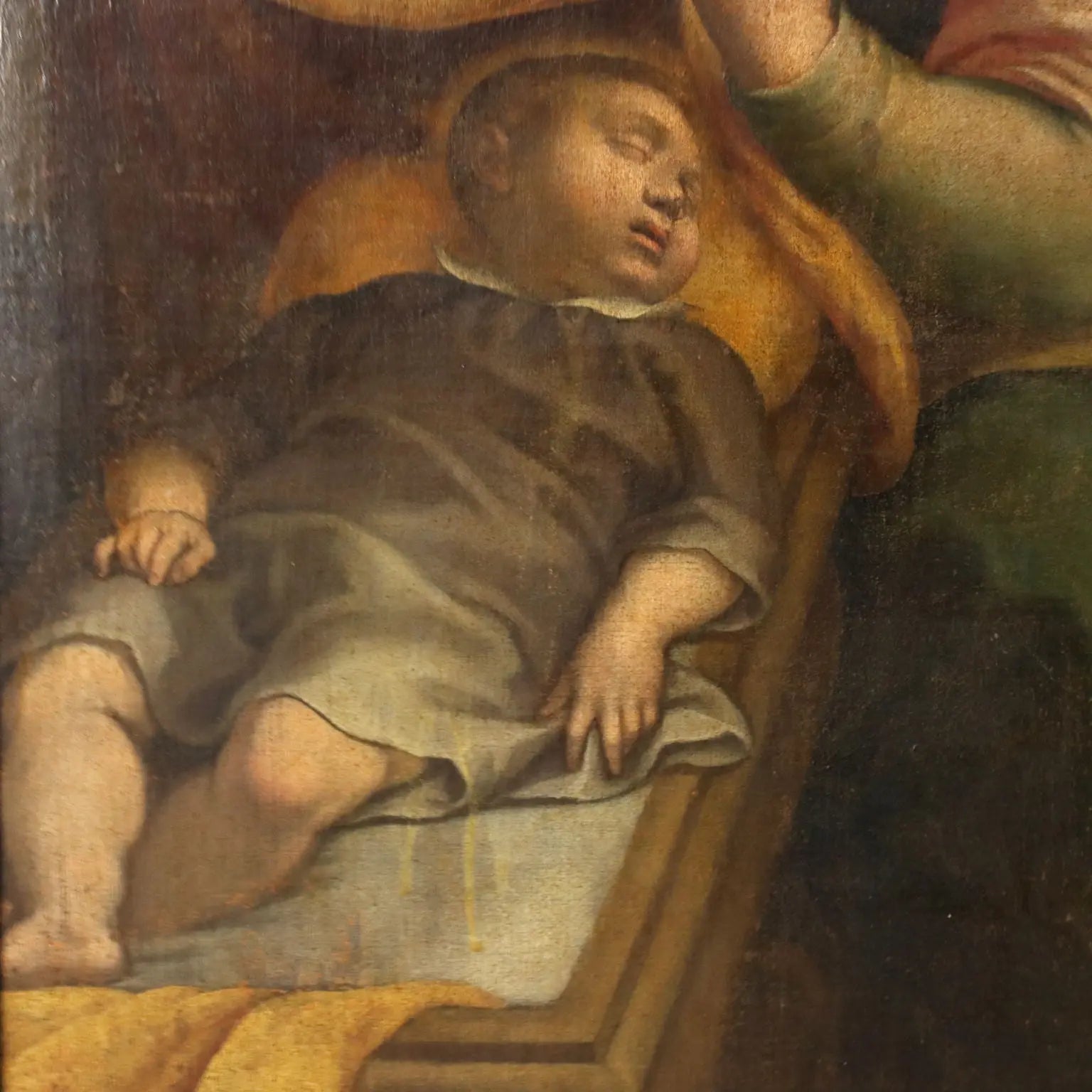 The Holy Family Antique Painting Oil on Canvas Northern Europe | Art | Antique Painting