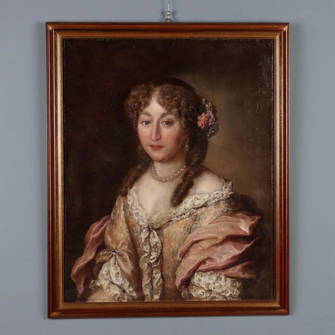 Antique Painting Female Portrait in the Style of Jakob Ferdinand Voet - In the style of Jakob Ferdinand Voet | Art | Antique Painting