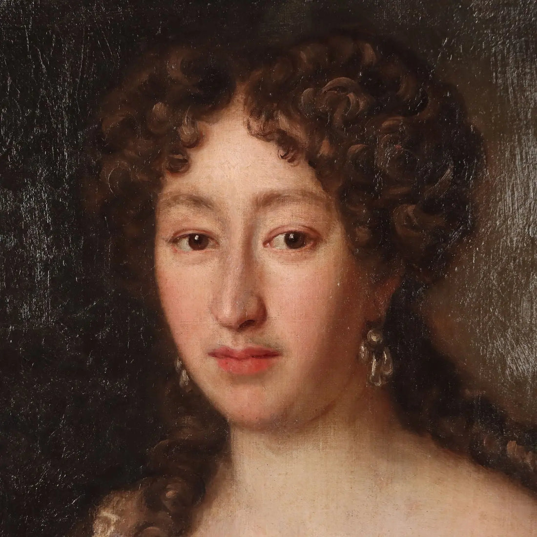 Antique Painting Female Portrait In the Style of Jakob Ferdinand Voet - In the Style of Jakob Ferdinand Voet | Art | Antique Painting