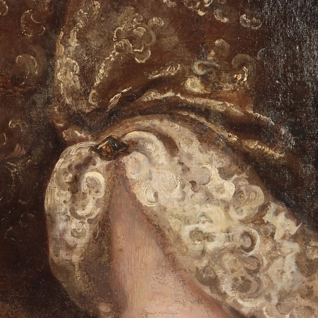 Antique Painting Female Portrait In the Style of Jakob Ferdinand Voet - In the Style of Jakob Ferdinand Voet | Art | Antique Painting