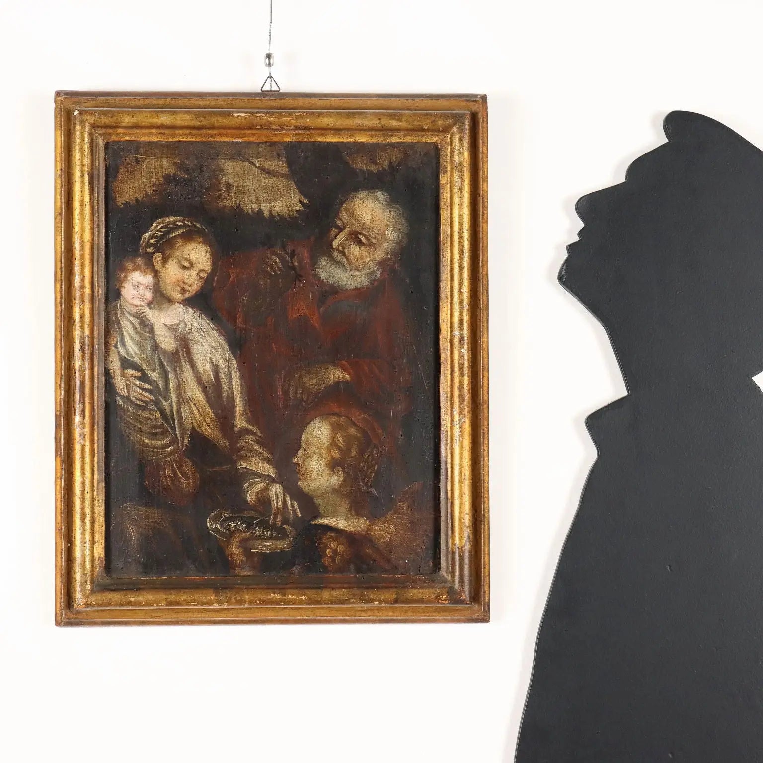 The Holy Family Antique Painting Oil on Panel XVI-XVII Century | Art | Antique Painting