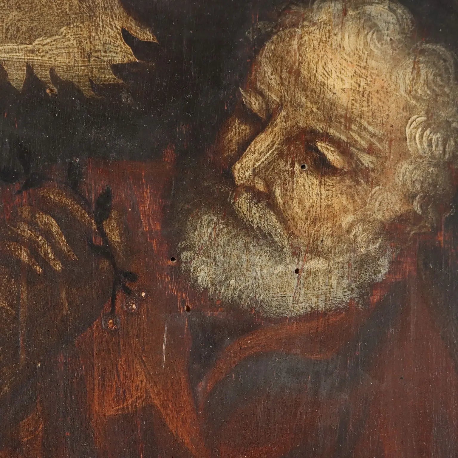 The Holy Family Antique Painting Oil on Panel XVI-XVII Century | Art | Antique Painting
