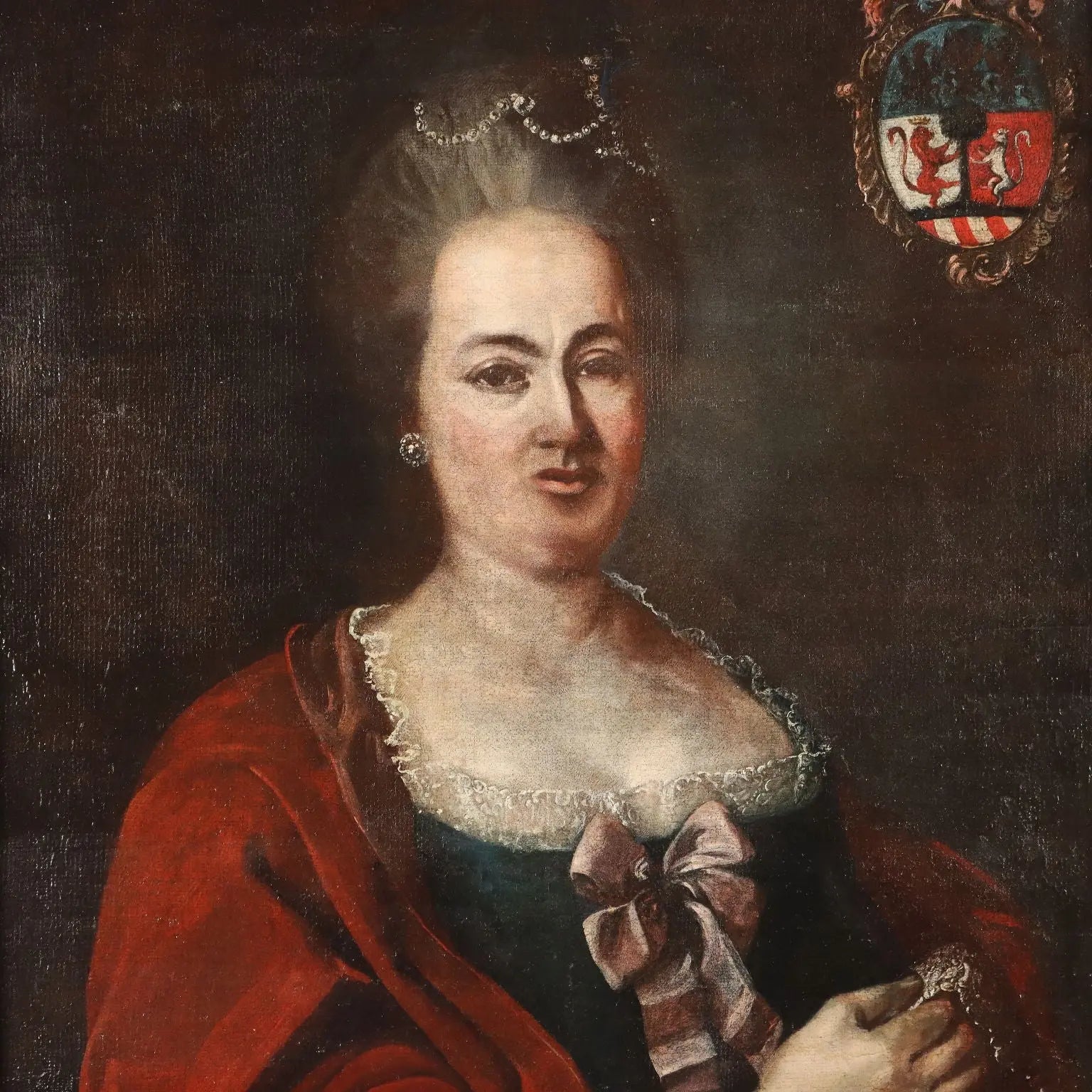 Portrait of a Noblewoman Antique Painting Oil on Canvas XVIII Century | Art | Antique Painting