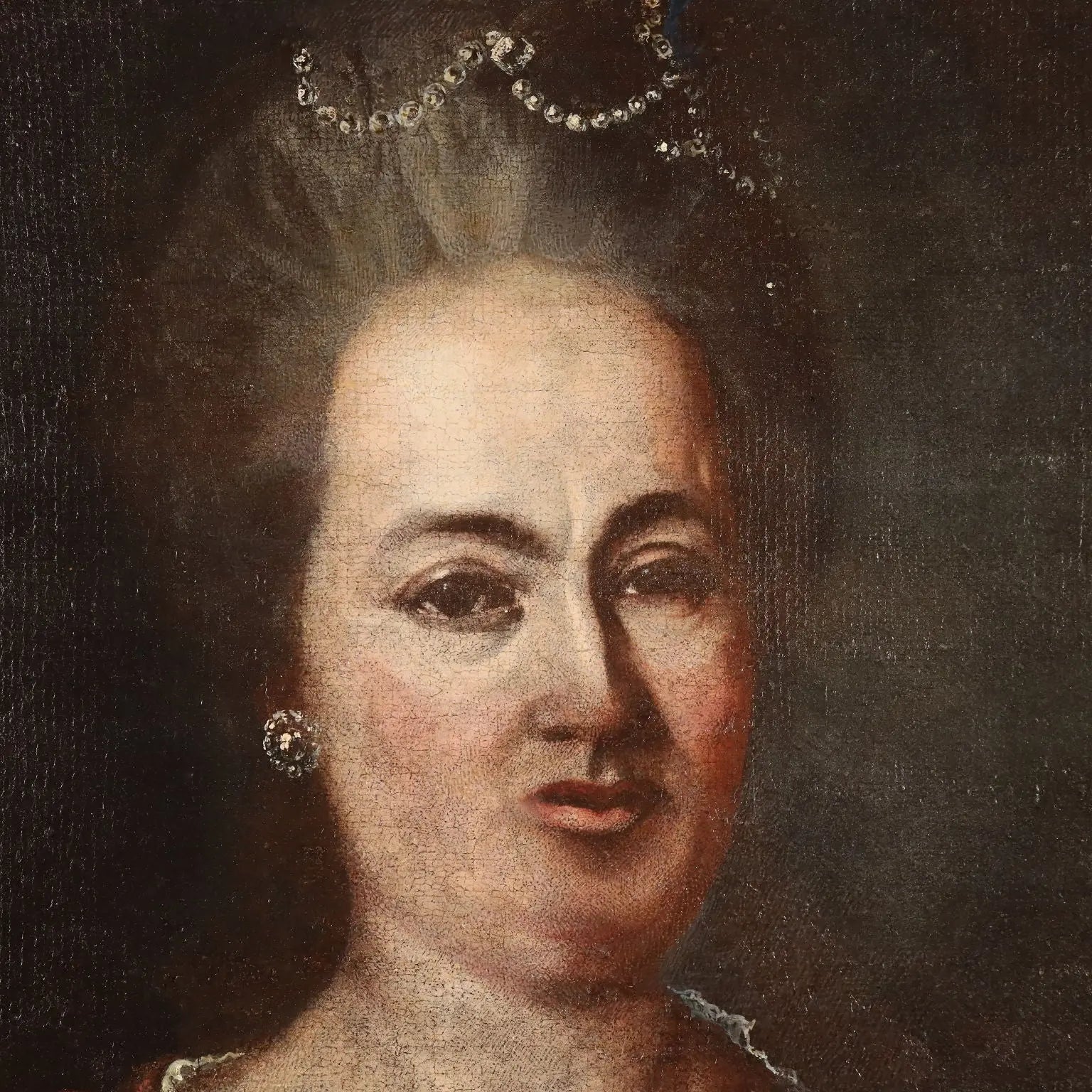 Portrait of a Noblewoman Antique Painting Oil on Canvas XVIII Century | Art | Antique Painting