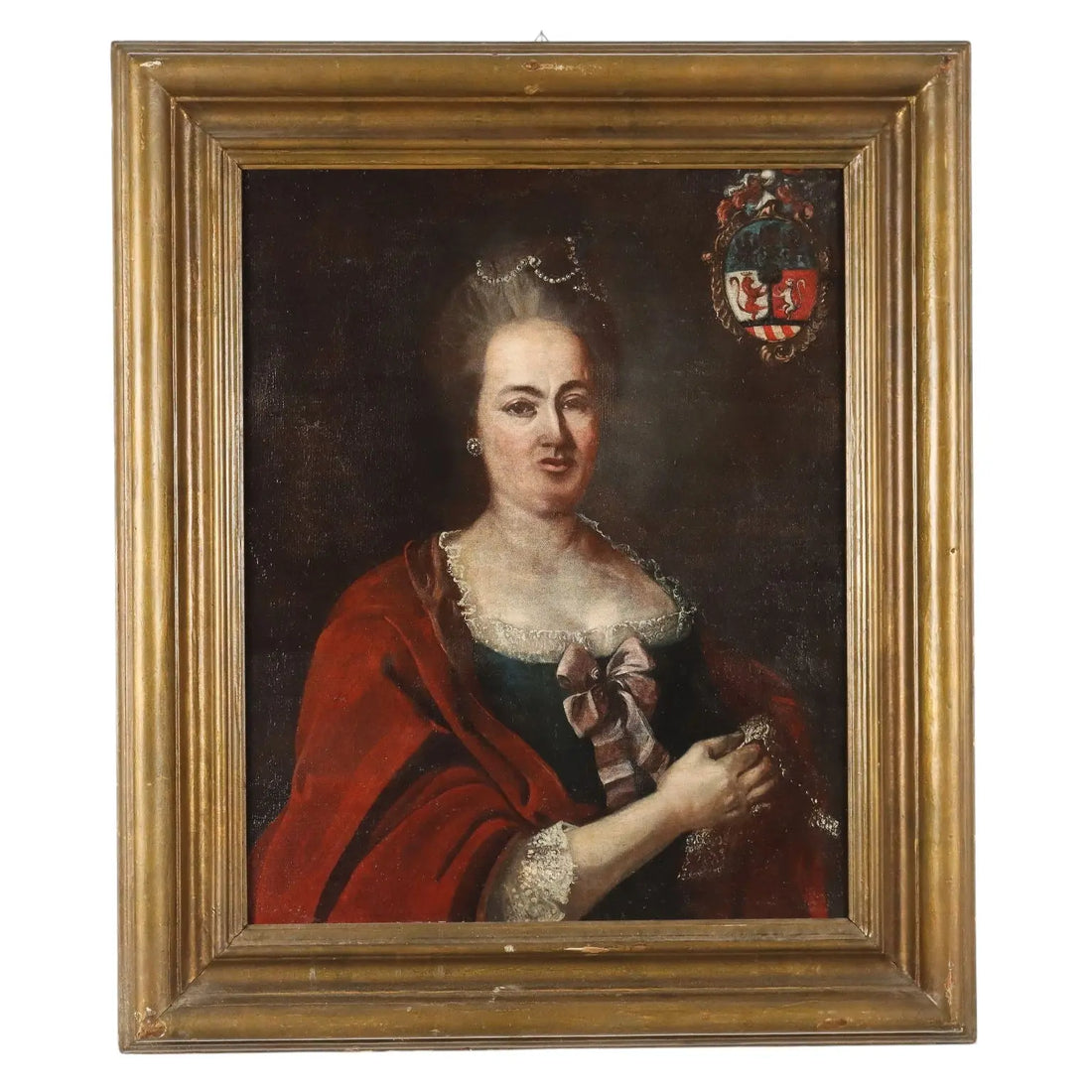 Portrait of a Noblewoman Antique Painting Oil on Canvas XVIII Century | Art | Antique Painting
