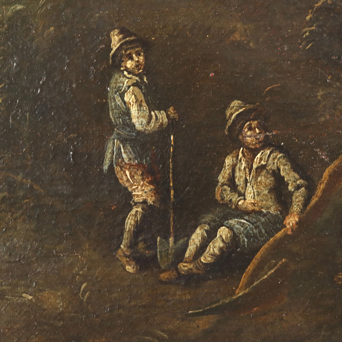 Landscape with Figures and Herd Antique Painting XVIII Century | Art | Antique Painting