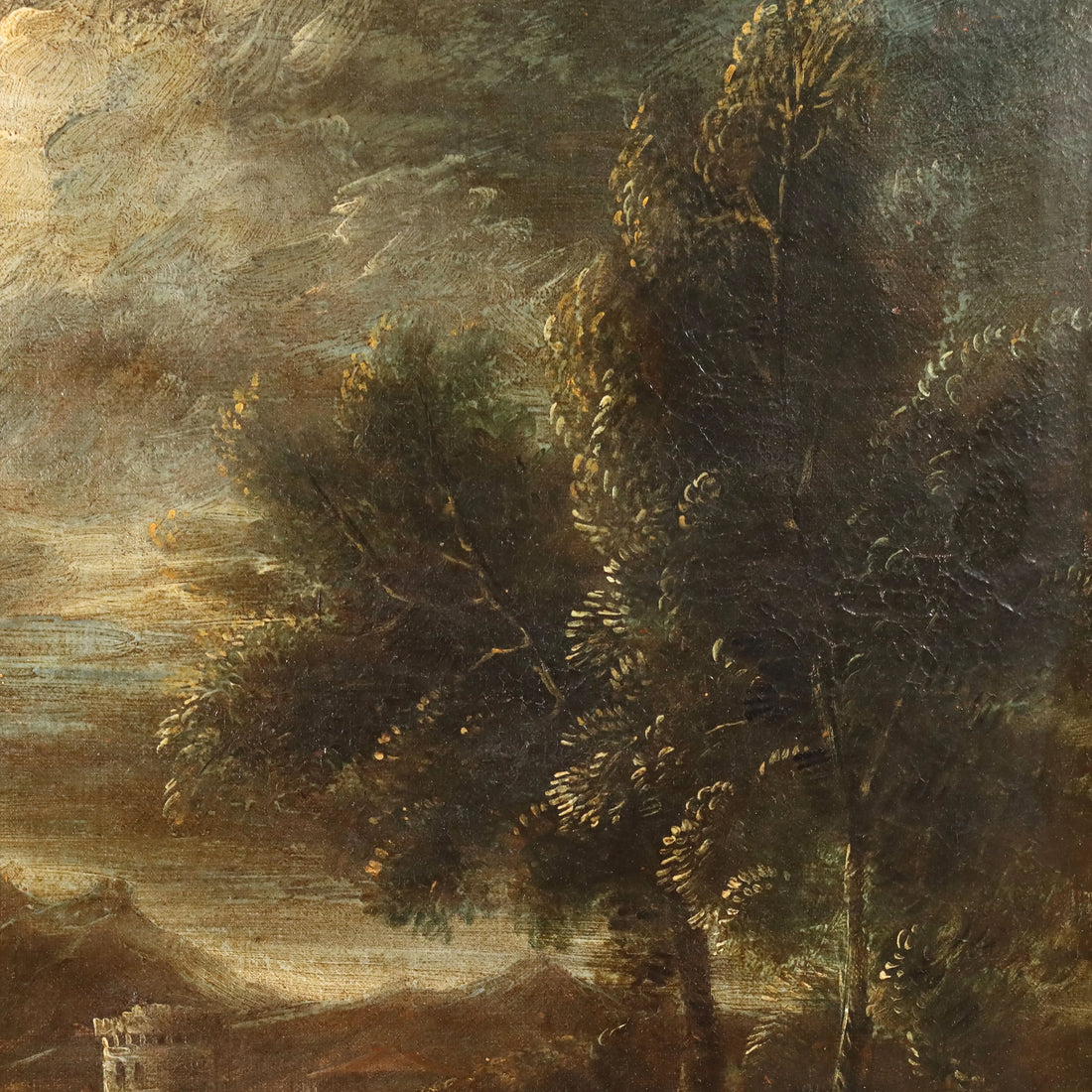 Landscape with Figures and Herd Antique Painting XVIII Century | Art | Antique Painting