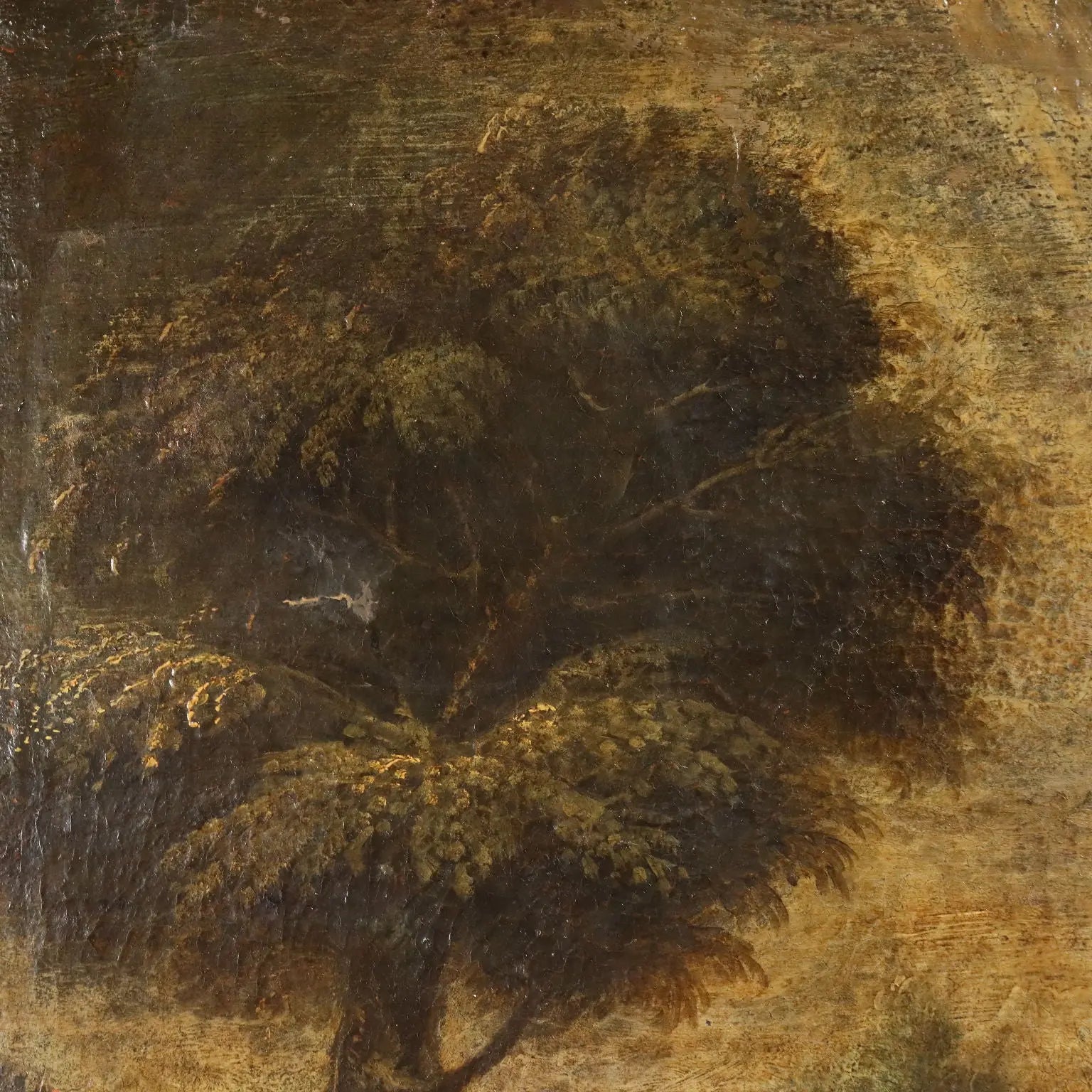 Landscape with Shepherd and Sheep Oil on Canvas XVIII Century | Art | Antique Painting