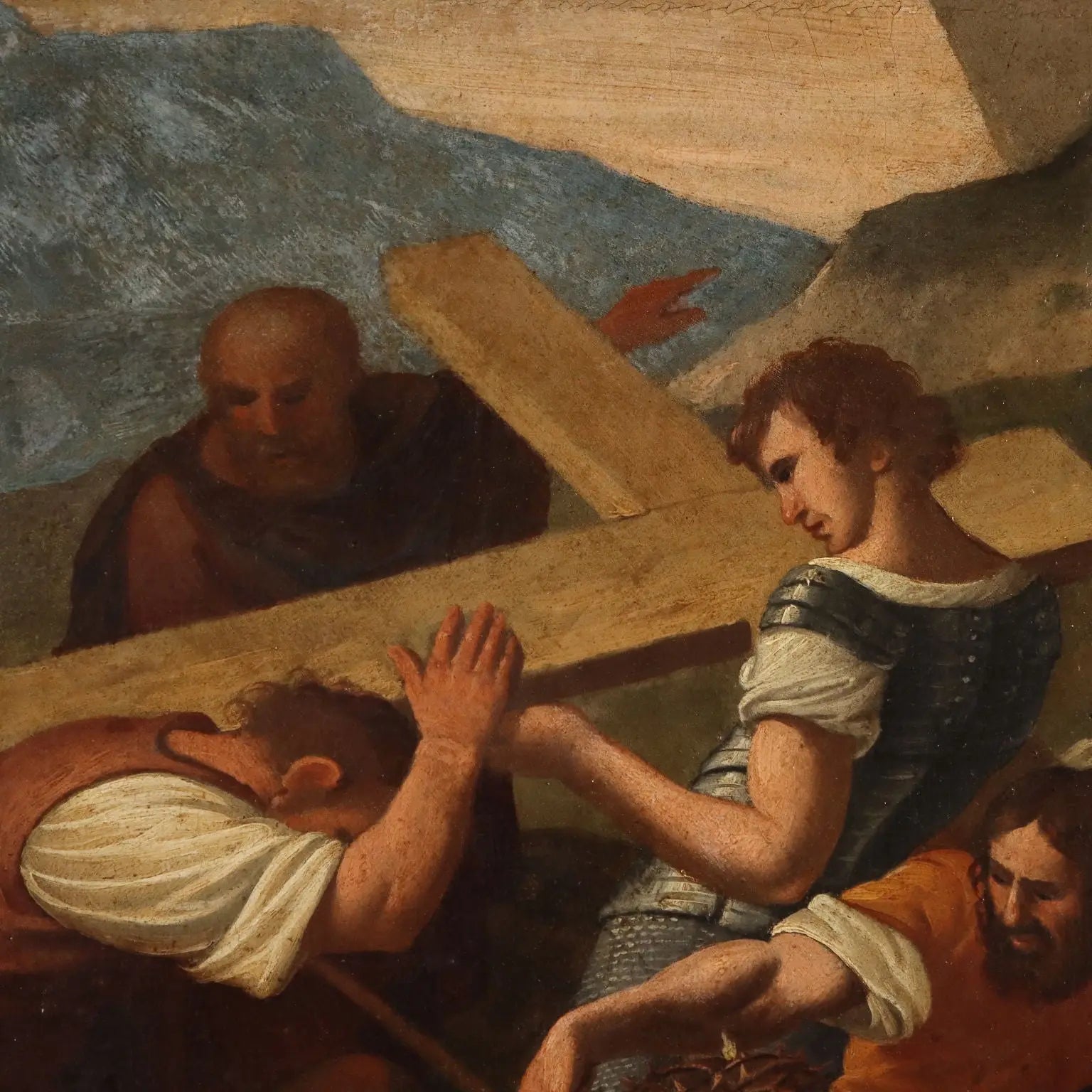 Antique Painting Copy from Pierre Mignard Jesus on the Road to Calvary - Jesus on the Road to Calvary | Art | Antique Painting
