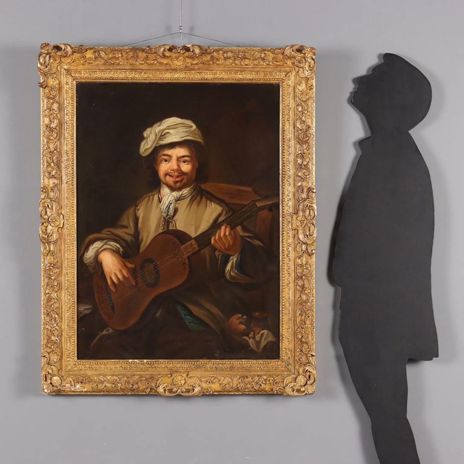 The Guitar Player Antique Painting Oil on Canvas XIX Century | Art | 19th Century