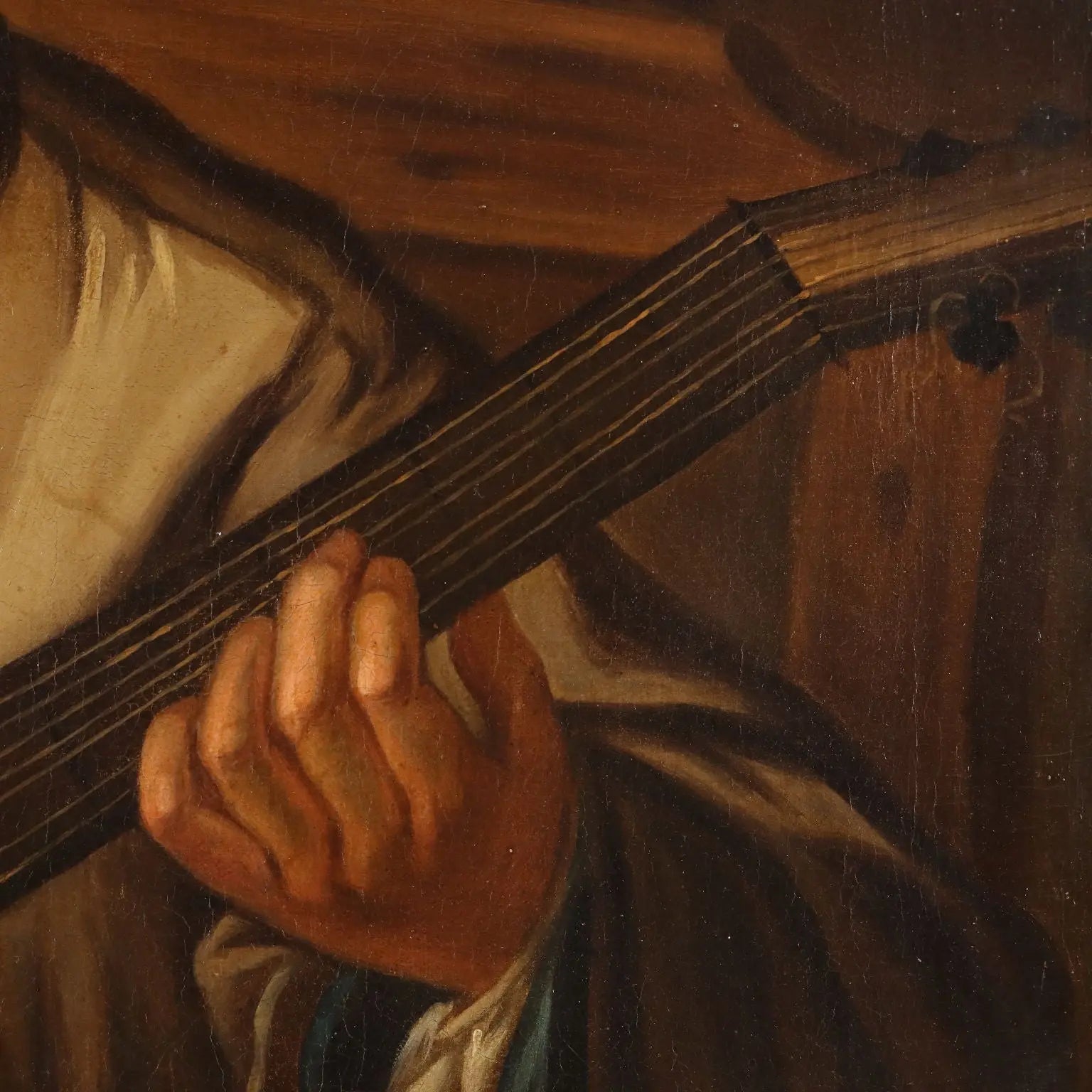 The Guitar Player Antique Painting Oil on Canvas XIX Century | Art | 19th Century