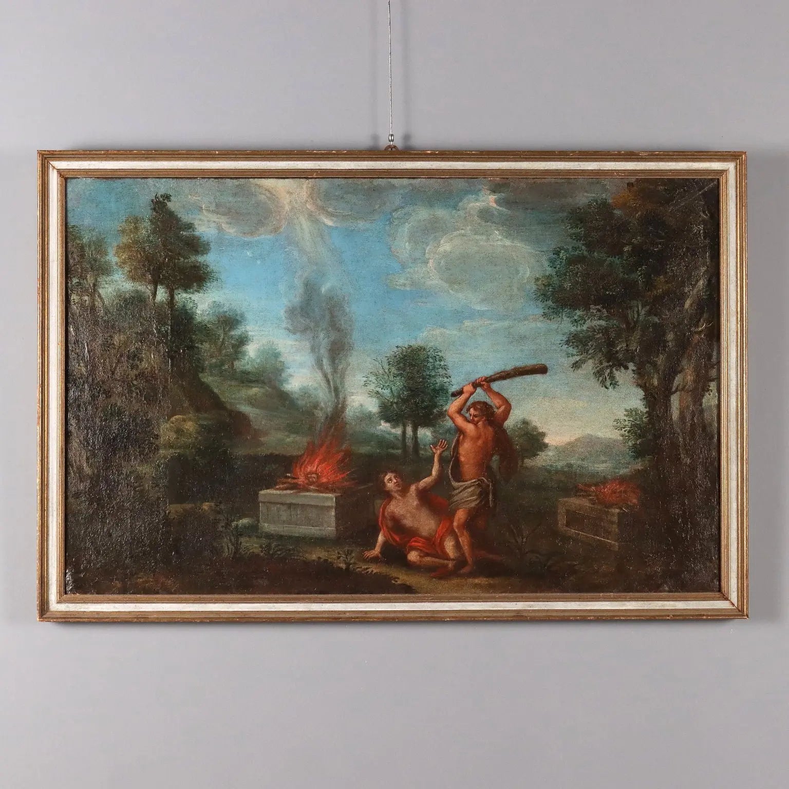 Cain and Abel Antique Painting Northern Europe XVII-XVIII Century | Art | Antique Painting