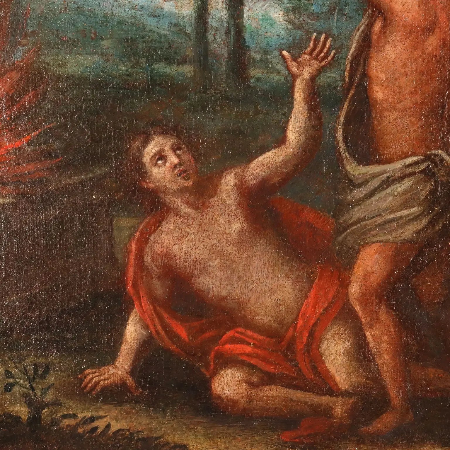 Cain and Abel Antique Painting Northern Europe XVII-XVIII Century | Art | Antique Painting