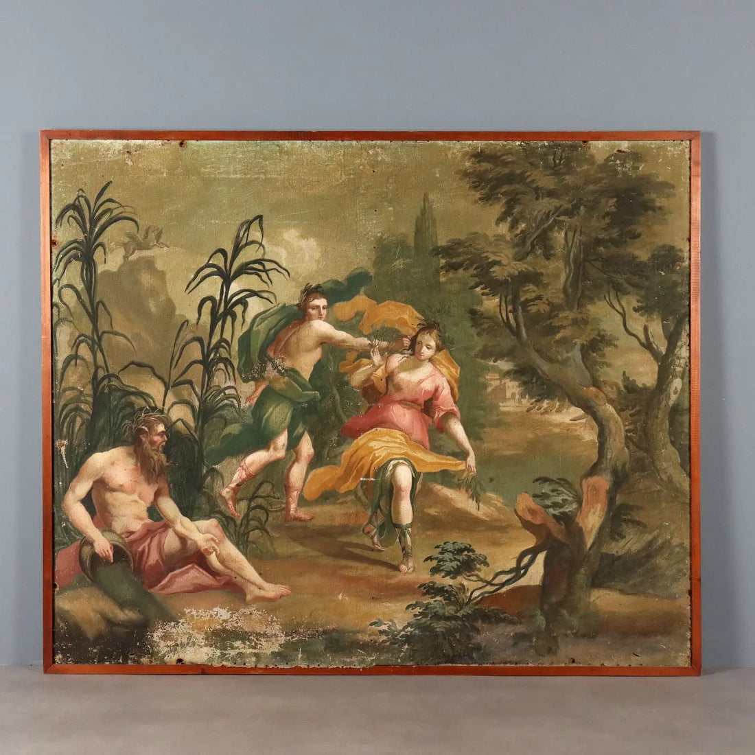 Apollo and Daphne Antique Painting Oil on Canvas XVIII Century | Art | Antique Painting
