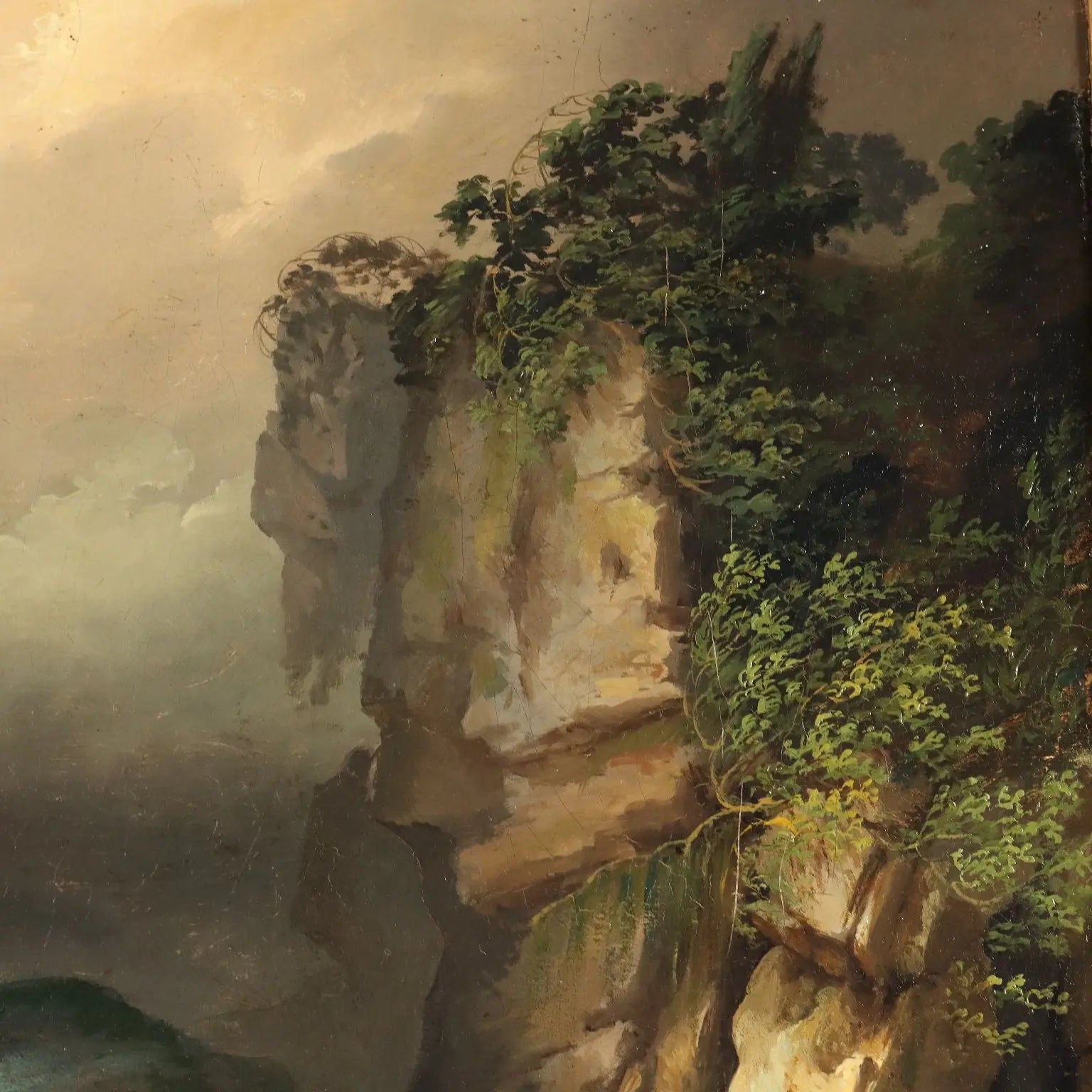 Antique Painting The Shipwreck Oil on Canvas Italy XIX Century | Art | Antique Painting