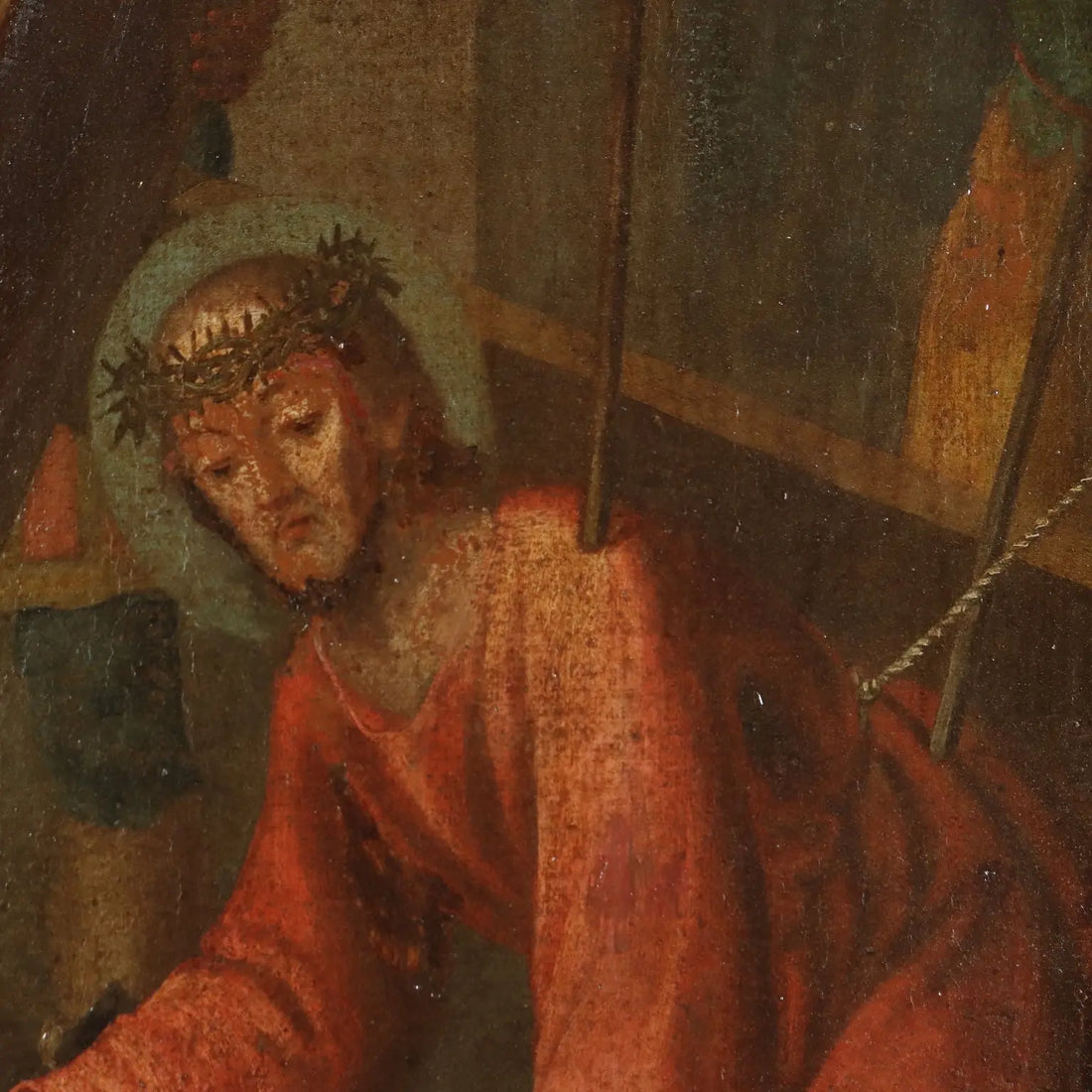 The Way of The Cross Antique Painting Oil on Canvas XVII-XVIII Century | Art | Antique Painting