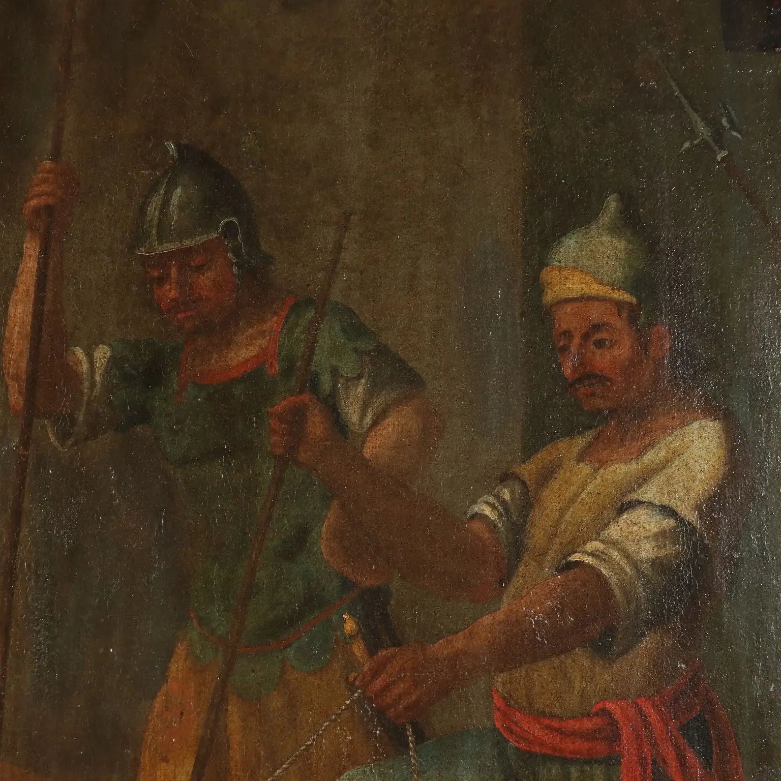 The Way of The Cross Antique Painting Oil on Canvas XVII-XVIII Century | Art | Antique Painting