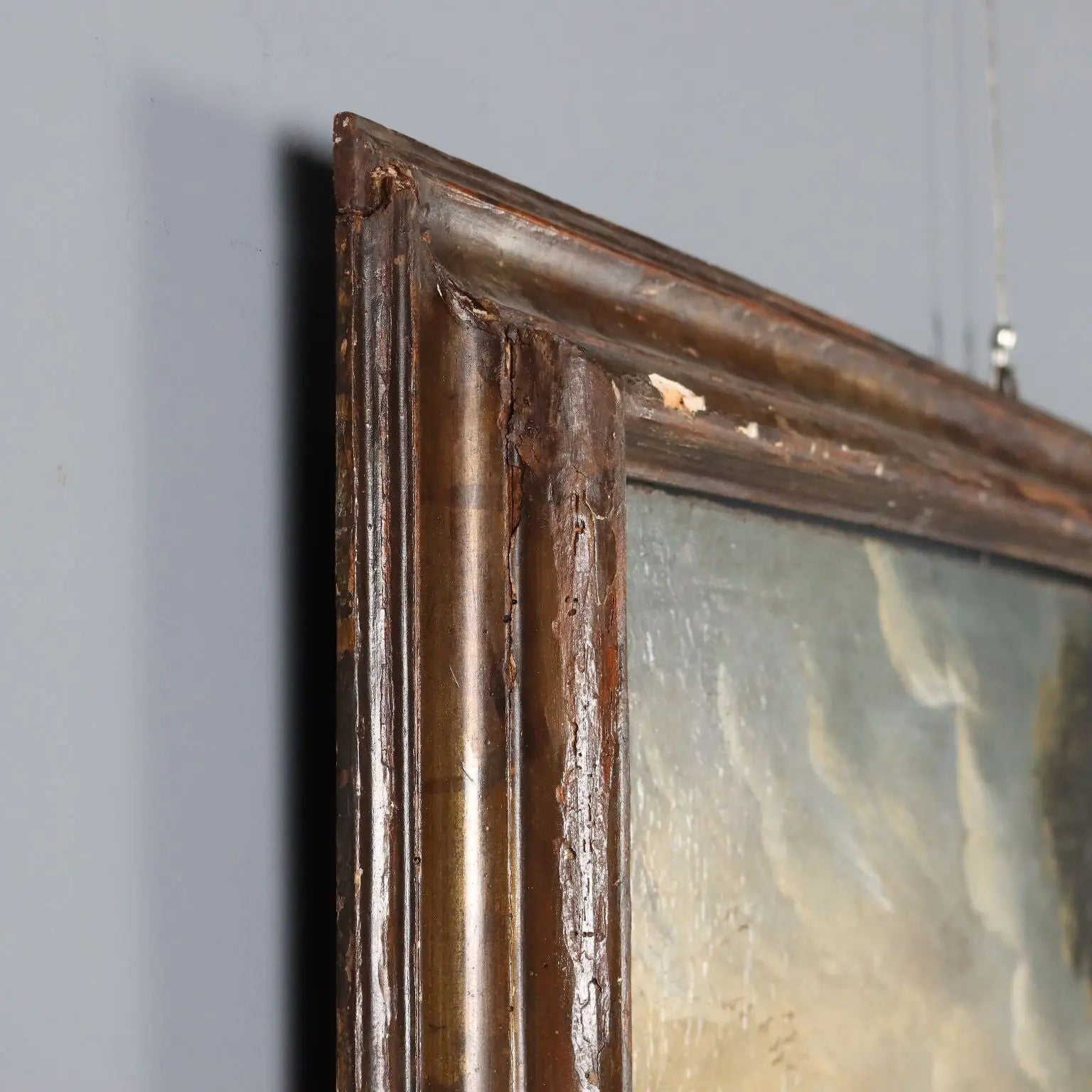Antique Painting Landscape with Buildings Oil on Canvas XVIII Century | Art | Antique Painting