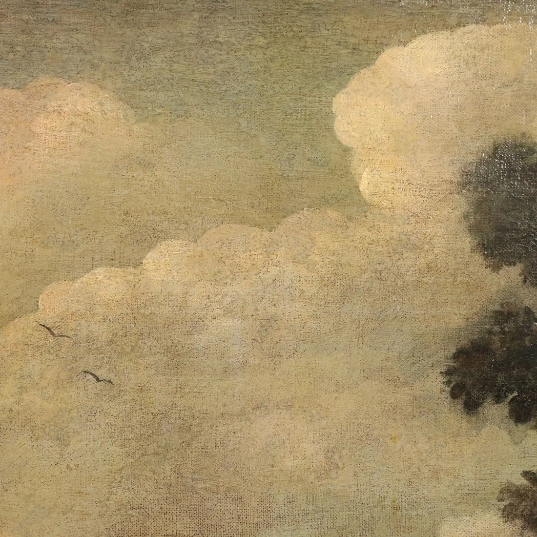 Antique Painting Landscape with Building Oil on Canvas XVIII Century | Art | Antique Painting