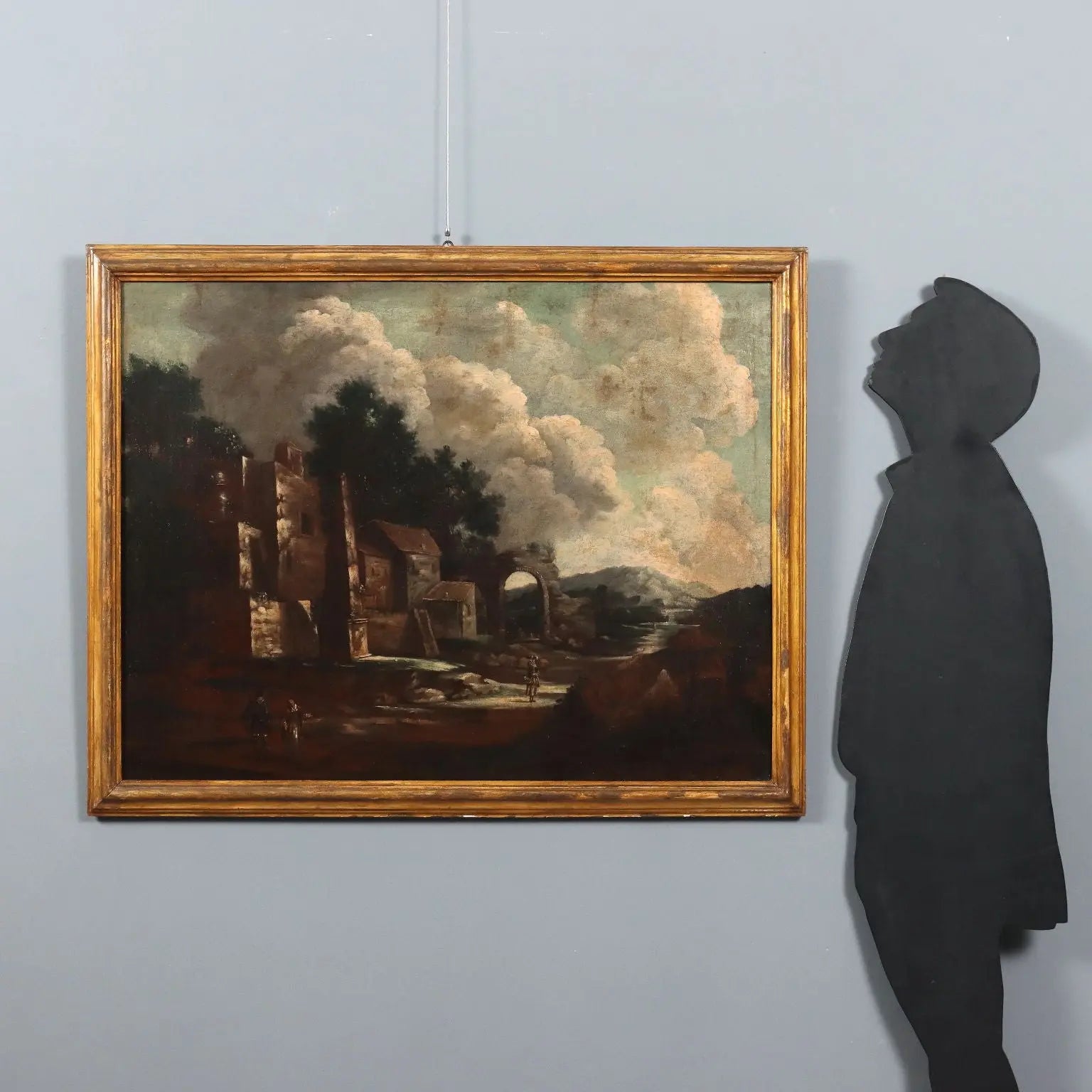 Antique Painting Landscape and Figures Oil on Canvas XVIII Century | Art | Antique Painting