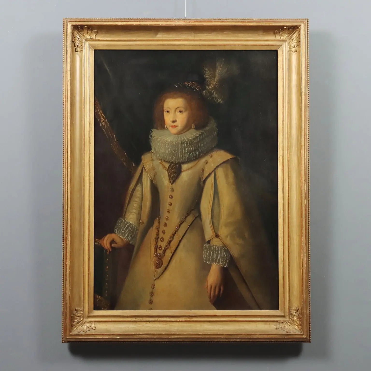 Antique Painting Portrait of a Noblewoman Oil on Canvas XIX Century | Art | 19th Century