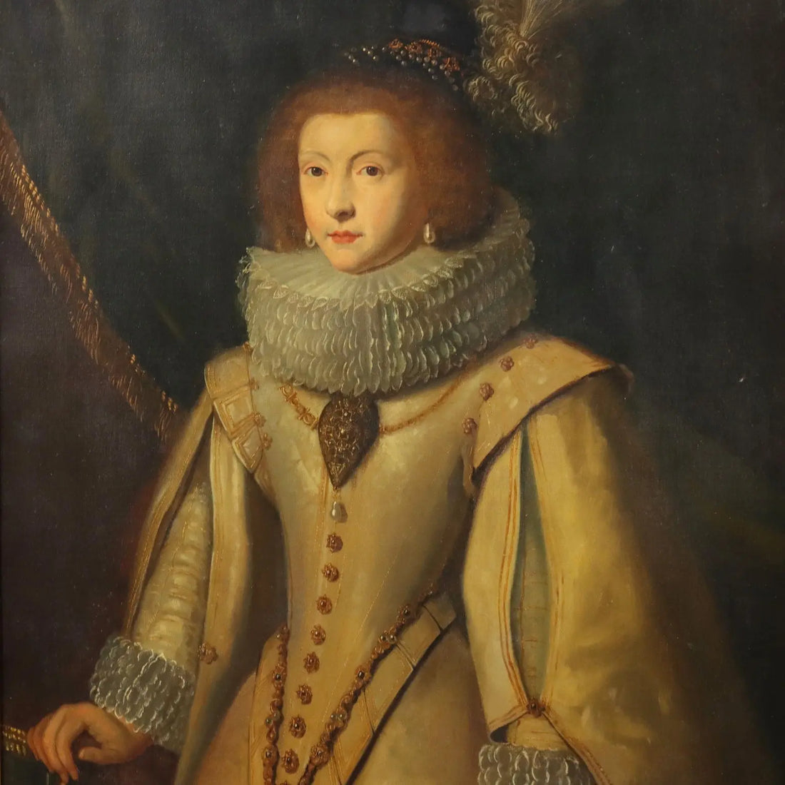 Antique Painting Portrait of a Noblewoman Oil on Canvas XIX Century | Art | 19th Century