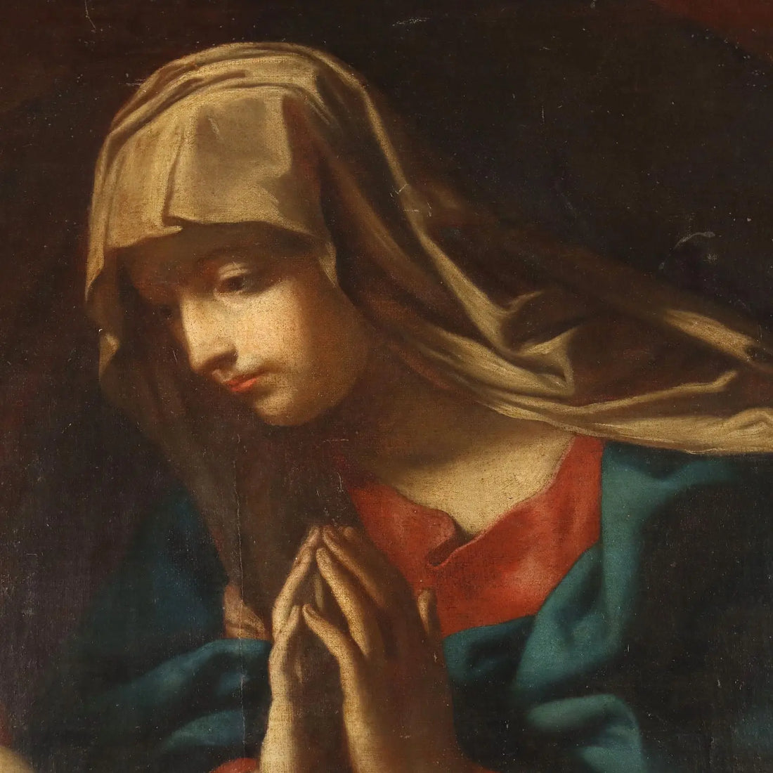 Antique Painting Virgin Mary Copy from Guido Reni XVIII Century - Copy from Guido Reni | Art | Antique Painting