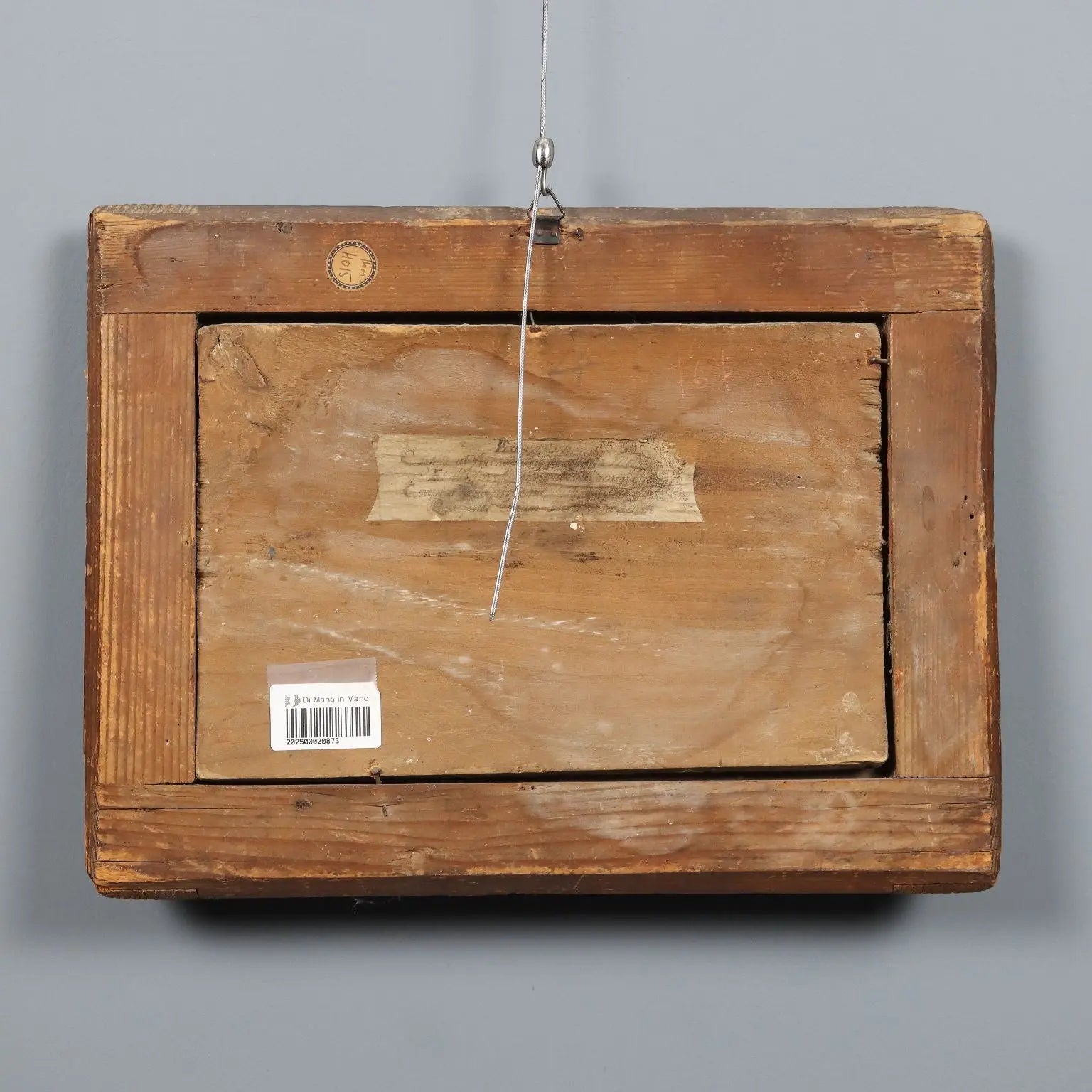 Antique Wooden Inlay Cain and Abel Italy XIX Century - Cain and Abel | Art | Antique Painting