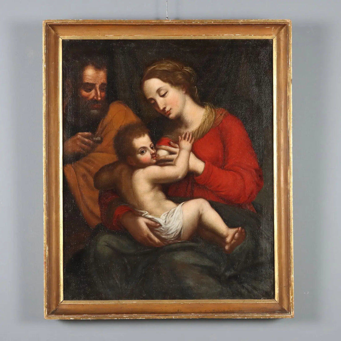 Antique Painting Virgin Mary with Jesus Child XVII Century | Art | Antique Painting