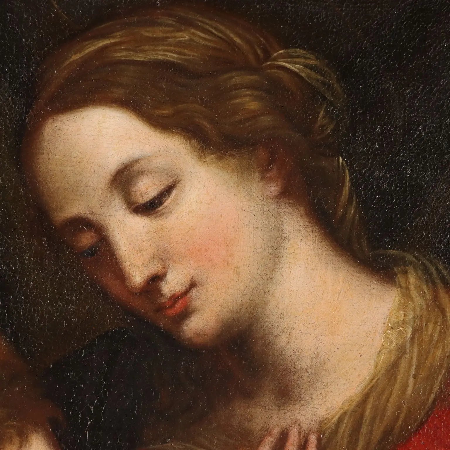 Antique Painting Virgin Mary with Jesus Child XVII Century | Art | Antique Painting