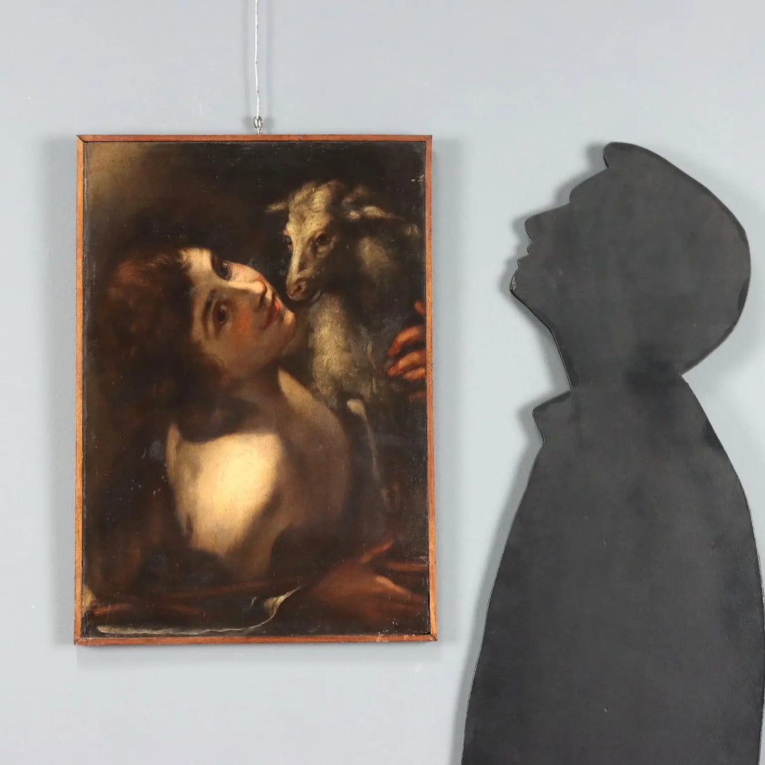 Antique Painting Saint John Baptist Oil on Hardboard XVII Century | Art | Antique Painting