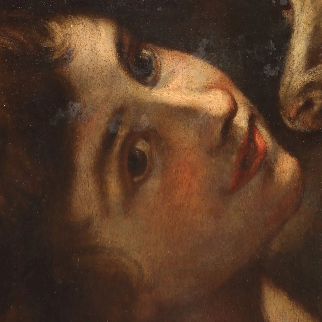 Antique Painting Saint John Baptist Oil on Hardboard XVII Century | Art | Antique Painting