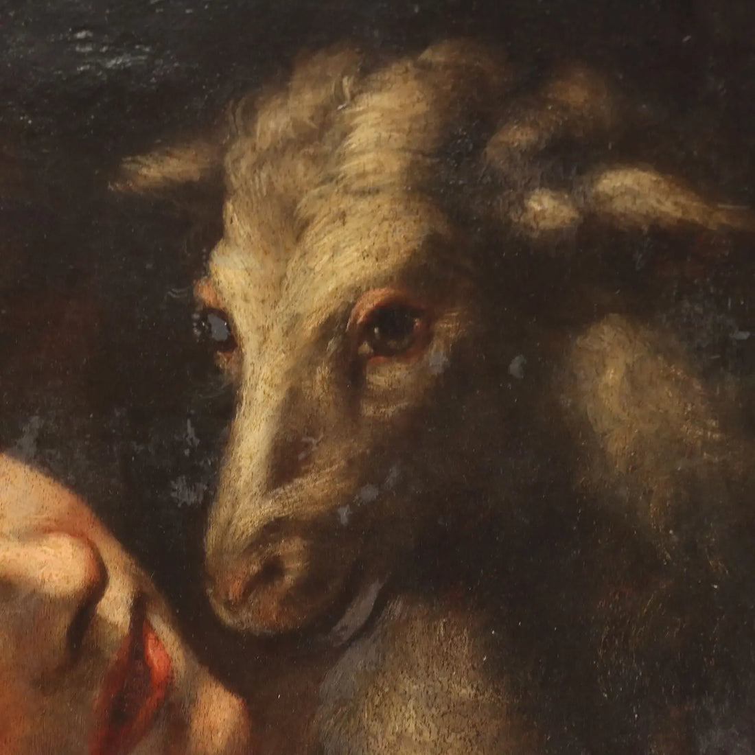 Antique Painting Saint John Baptist Oil on Hardboard XVII Century | Art | Antique Painting