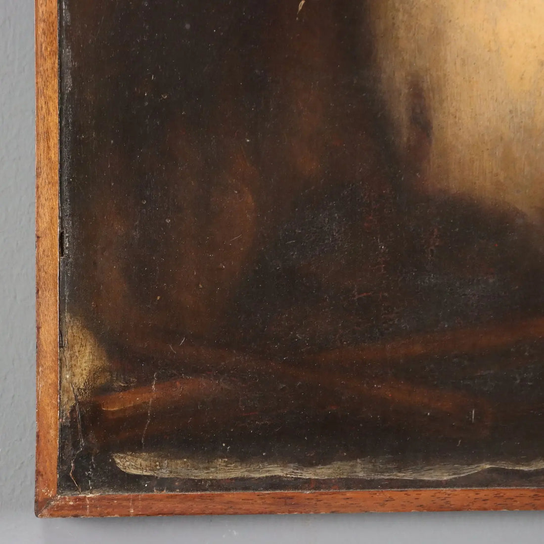 Antique Painting Saint John Baptist Oil on Hardboard XVII Century | Art | Antique Painting