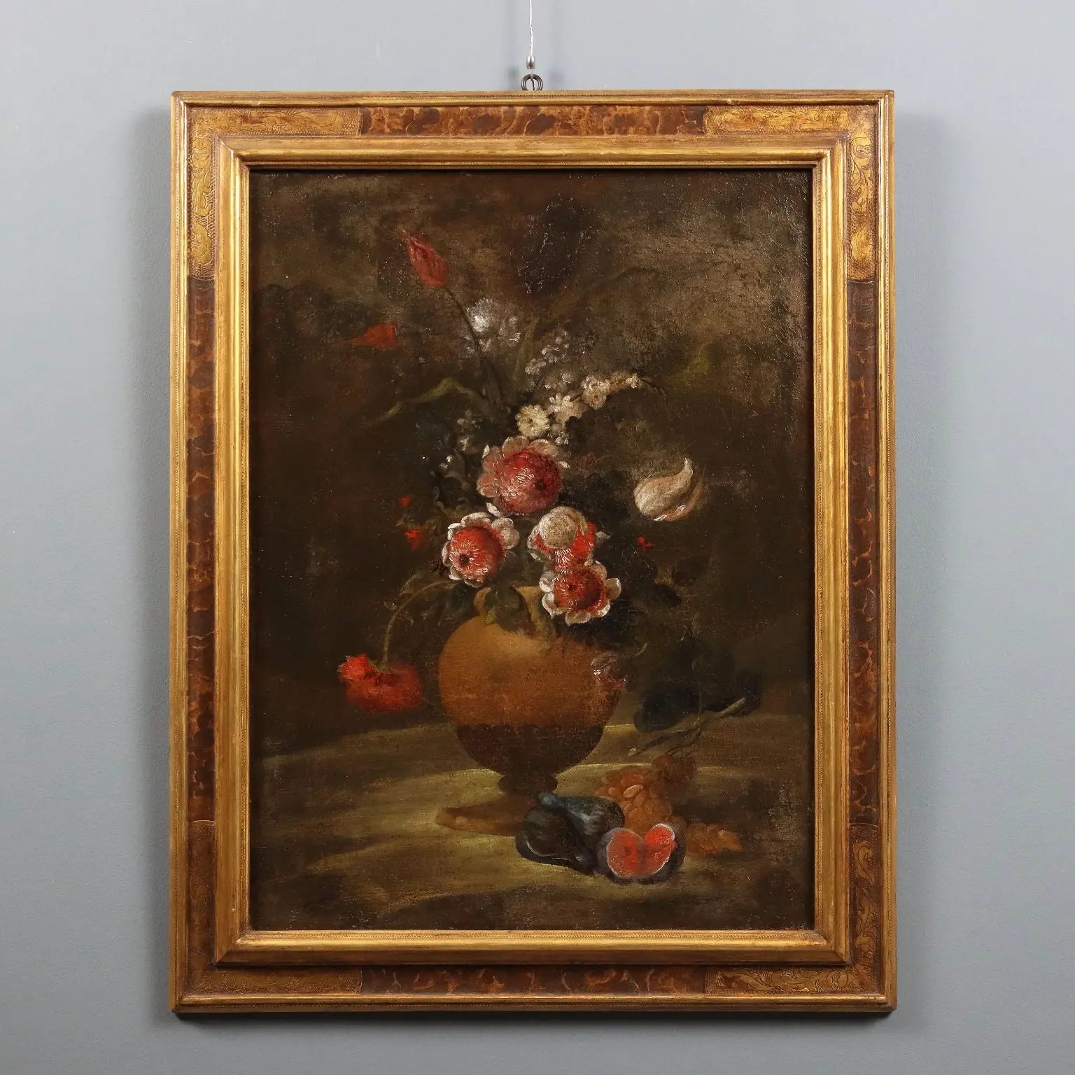 Antique Painting Still Life with Flowers Oil on Canvas XVIII Century | Art | Antique Painting