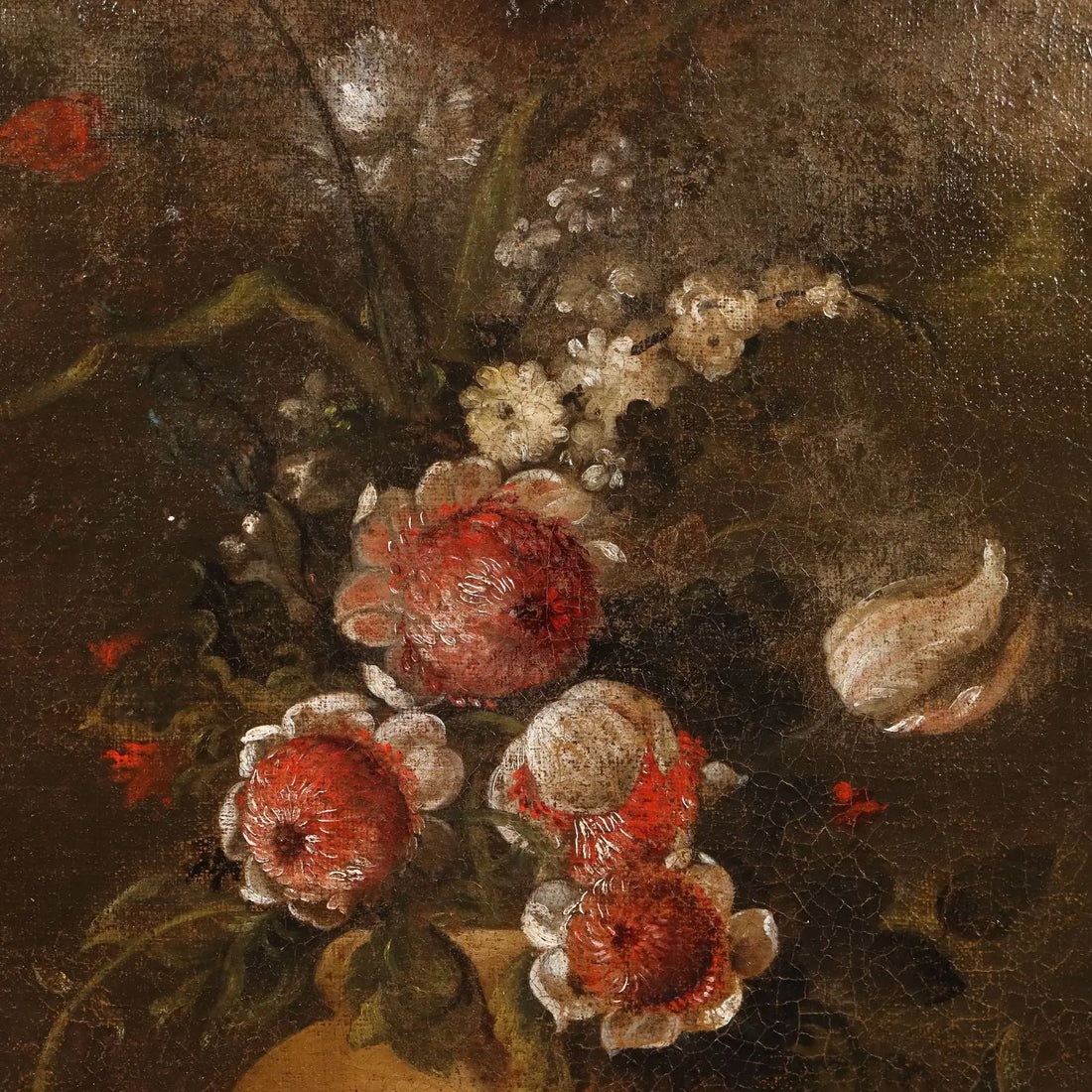 Antique Painting Still Life with Flowers Oil on Canvas XVIII Century | Art | Antique Painting