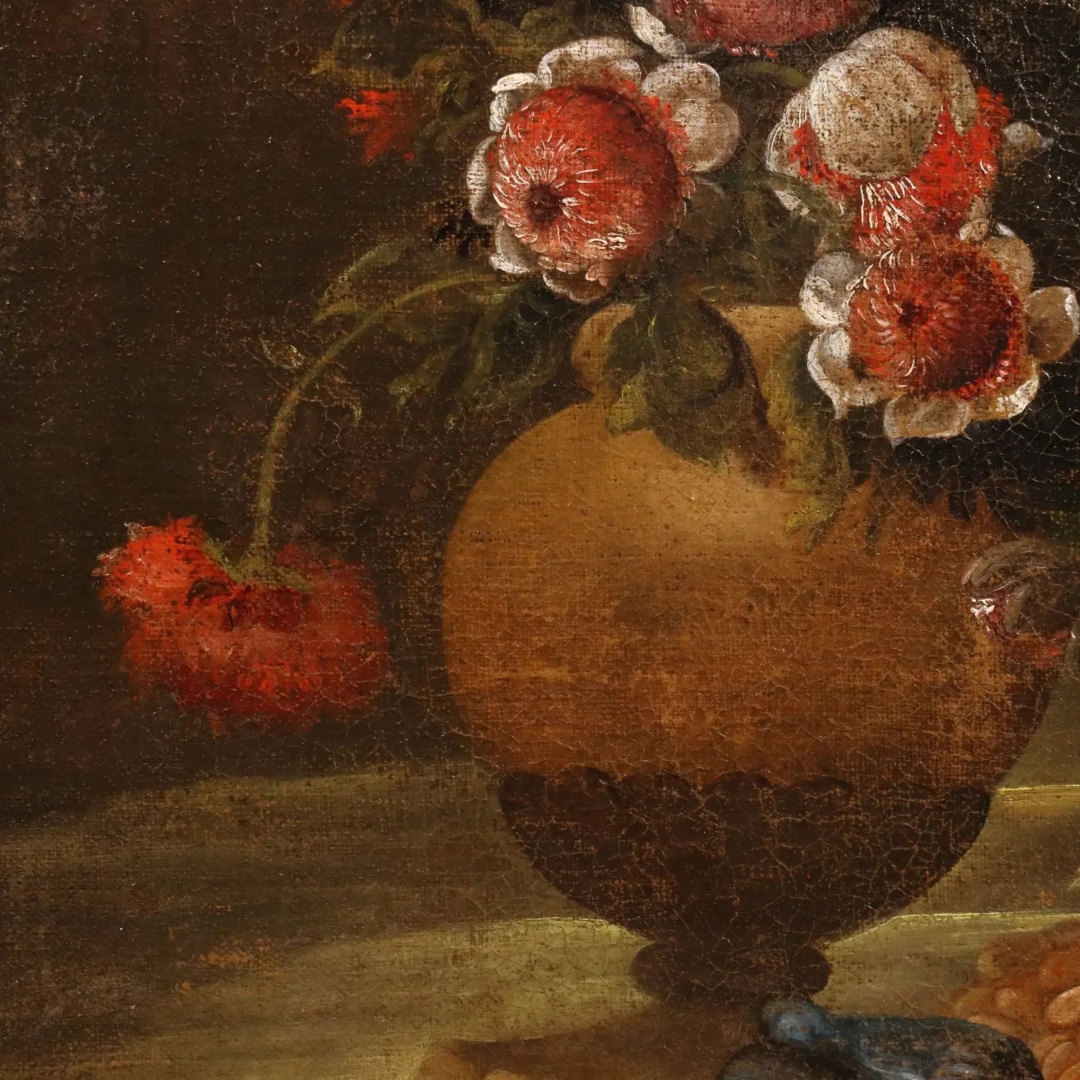 Antique Painting Still Life with Flowers Oil on Canvas XVIII Century | Art | Antique Painting