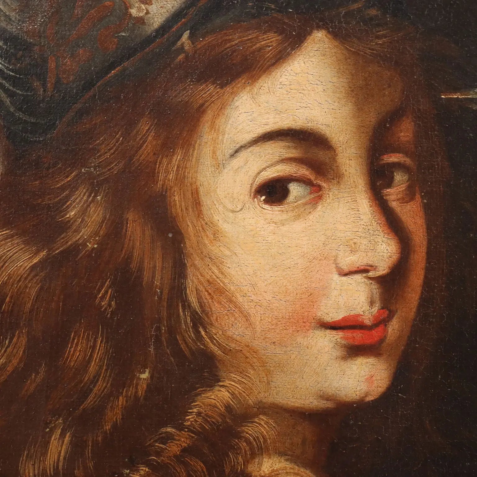 Antique Painting Leandra Queen of the Amazons Oil on Canvas '600 | Art | Antique Painting