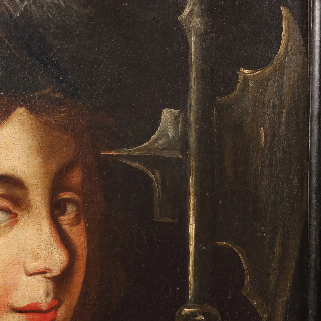 Antique Painting Leandra Queen of the Amazons Oil on Canvas '600 | Art | Antique Painting