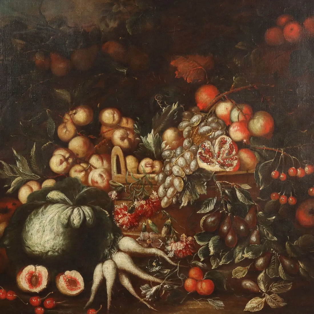 Antique Painting Still Life with Fruit Oil on Canvas XVIII Century - XVIII Century | Art | Antique Painting