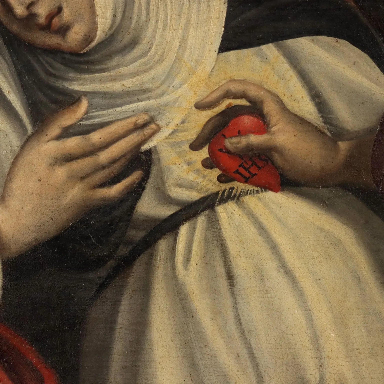 Antique Painting Ecstasy of Saint Catherine of Siena XVII Century | Art | Antique Painting