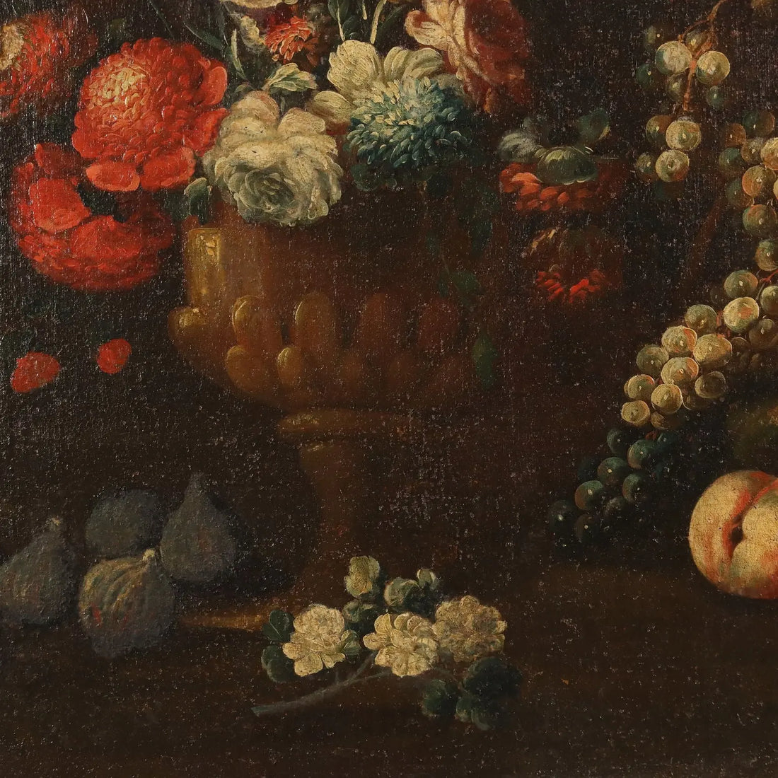 Antique Painting Still Life with Flowers Fruit and Birds XVIII Century | Art | Antique Painting