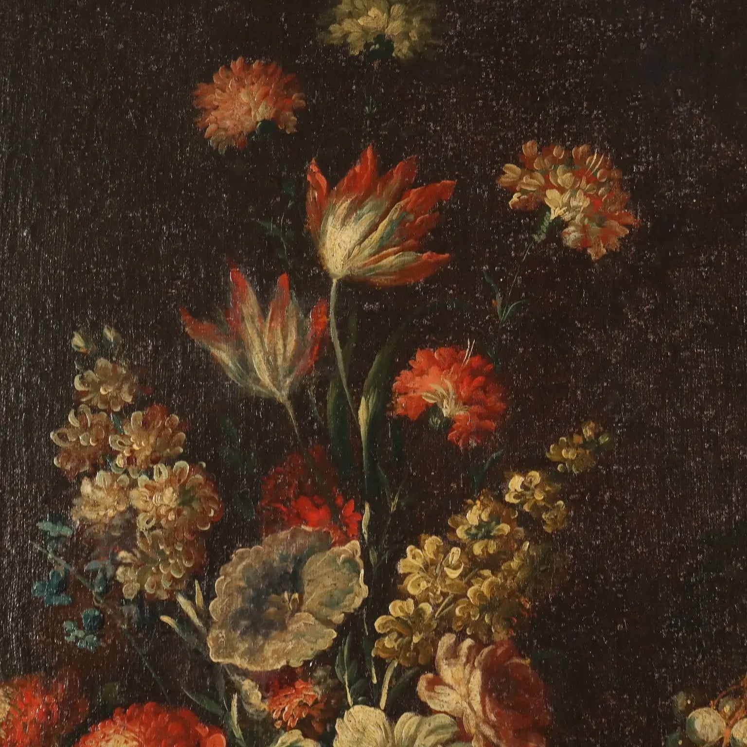 Antique Painting Still Life with Flowers Fruit and Birds XVIII Century | Art | Antique Painting