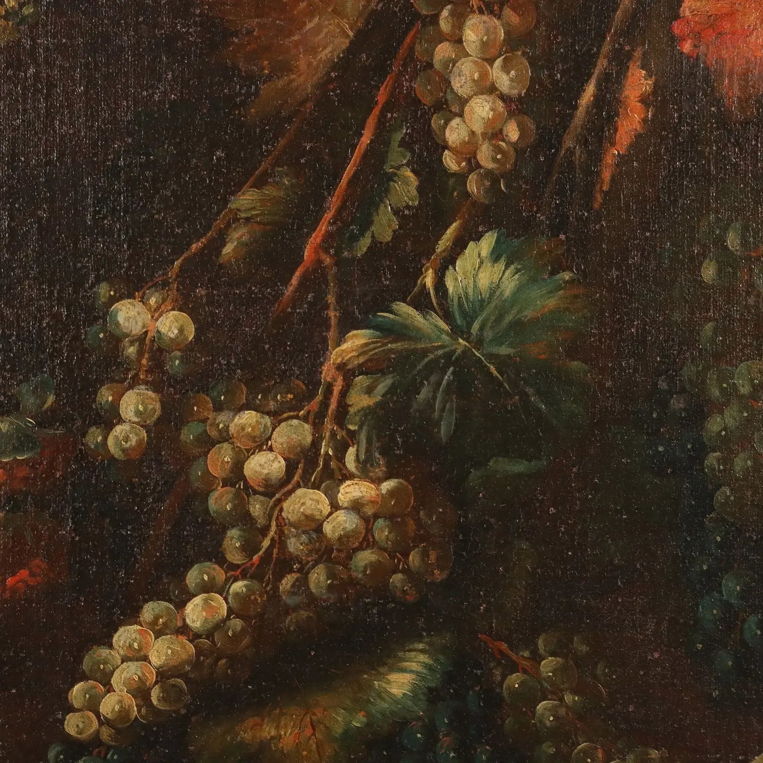 Antique Painting Still Life with Flowers Fruit and Birds XVIII Century | Art | Antique Painting