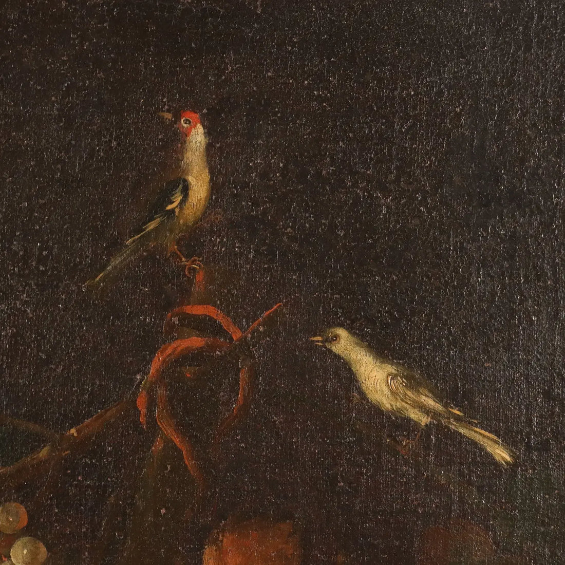 Antique Painting Still Life with Flowers Fruit and Birds XVIII Century | Art | Antique Painting