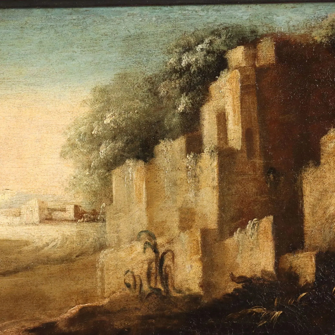 Antique Paintings Landscapes Oil on Canvas Italy XVIII Century